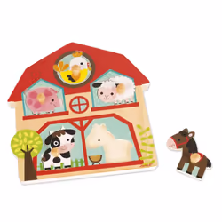 JANOD Puzzle Musical Les Copains de la Ferme - Vue supplémentaire 5