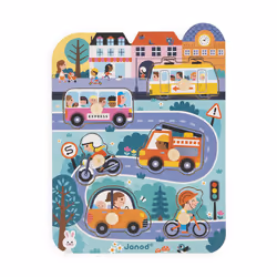 JANOD J07106 puzzle Puzzle à formes 6 pièce(s) Véhicules