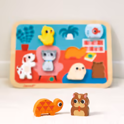JANOD J07122 puzzle Puzzle à formes 7 pièce(s) Animaux