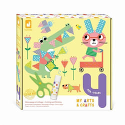 Kit Découpage et Collage Dès 4 Ans - 4 Tableaux - Kit Loisir Créatif Enfant