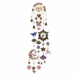 Juratoys Kit Créatif - Attrape-Rêves Brillants, 7 an(s), Carton, Bois, Multicolore