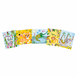 Juratoys Kit Créatif - Encrier À Doigts Panda Et Ses Amis, 3 an(s), Carton, Plastique, Multicolore