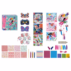 Juratoys Kit Créatif - Coffret Multi-Activités 11 Décos Girly