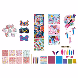 Juratoys Kit Créatif - Coffret Multi-Activités 11 Décos Girly