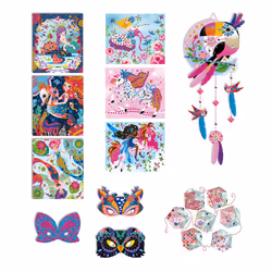 Juratoys Kit Créatif - Coffret Multi-Activités 11 Décos Girly