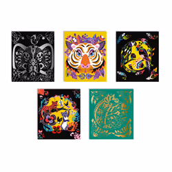 JANOD Scratch Art Animals of the World