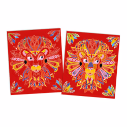 JANOD Scratch Art Animal Mandalas