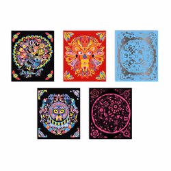 JANOD Scratch Art Animal Mandalas