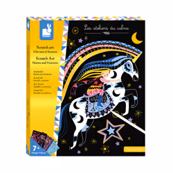 JANOD Scratch Art Horses and Unicorns