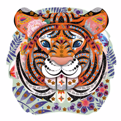 Juratoys Kit Créatif - Strass Et Paillettes Trophée Tigre
