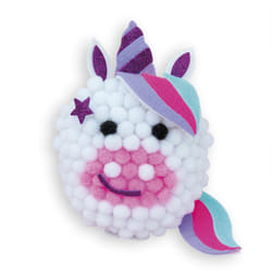 JANOD Les Ateliers Déco - Licorne Mini Pompons à Créer - Kit Loisir Créatif Enfant - Apprentissage Motricité Fine et Concentration