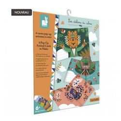 Cartes Pop up - JANOD - J07987 - Animaux à créer - Multicolore - À partir de 3 ans