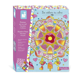 Kit créatif Janod Peinture arc en ciel Mandalas 4 tableaux