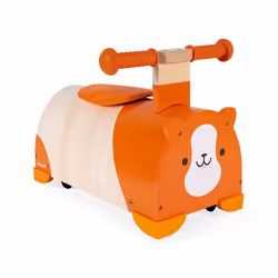 Juratoys Porteur Multidirectionnel Hamster (Bois), 1 an(s), Bois, Orange