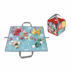 Juratoys Kubix - 40 Cubes Lettres & Chiffres (Bois)