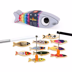 Jeu de pêche à la ligne Sardine en bois JANOD dès 2 ans