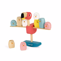 JANOD Jeu D'Équilibre Flamant Rose (Bois)