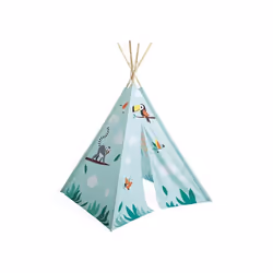Janod - Tropik Tipi Tropical avec Ouverture - Sac de Transport - Décoration Chambre Enfant - Produit FSC TM - Dès 2 ans