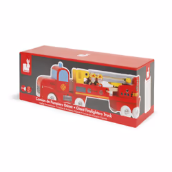 Juratoys Story - Camion De Pompiers Géant (Bois) - Vue supplémentaire 4