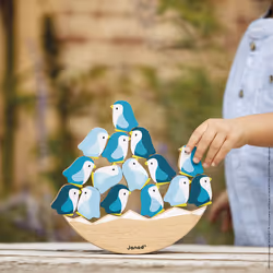 JANOD Wooden Penguins See-Saw game - In partnership with WWF®