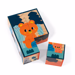 JANOD Animals wooden blocks - In partnership with WWF®, Bois