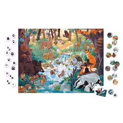 JANOD 81-piece Animal Footprints Puzzle- In partnership with WWF®