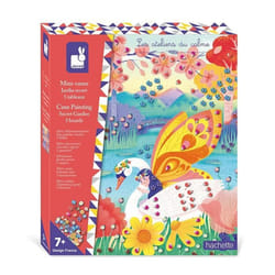 Coffret Mini-Canes à Coller Jardin Secret - Les Ateliers du Calme - 5 Tableaux - Kit Loisir Créatif Enfant - Dès 7 ans
