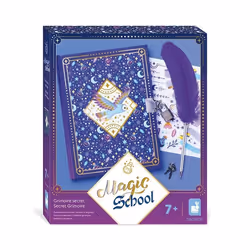 Carnet Secret thème magie - Journal Intime Enfant - Grimoire avec Stylo en forme de Plume - Kit de Loisirs Créatifs - 3 Ans e ...