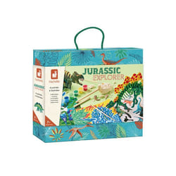 Mallette dExplorateur thème dinosaure - Kit de Loisirs Créatifs - 6 Activités Variées - Activité Manuelle pour Enfant -6 Ans et +