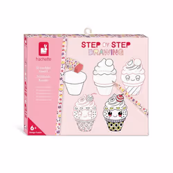 Dessin et coloriage enfant Janod Step by Step Drawing 20 Modèles Kawaii
