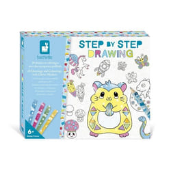 Coffret créatif - Apprendre à dessiner - 20 Modèles + Feutres Pailletés - Apprentissage Dessin – Dès 6 ans