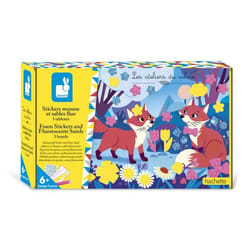 Jeu créatif Janod Stickers mousse et sables fluo