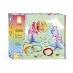 Coffret créatif - Janod - 7 bracelets pour la semaine - 7 bracelets - 6 breloques - 77 perles de rocaille