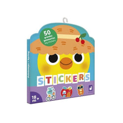 50 Grandes Gommettes Repositionnables pour Enfants - Stickers Thème Jardin - Pré-découpées pour Faciliter la Préhension - 18 mois +