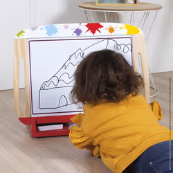 JANOD Splash double-sided wooden blackboard table tableau à craie et accessoires Bois