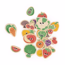 Janod - Magnets Fruits et Légumes 24 pièces - JURATOYS