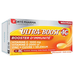 Forté Pharma Ultra Boost 4G Booster d'Immunité 30 Comprimés Effervescents