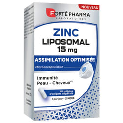 Forté Pharma Zinc Liposomal 15 mg 60 Gélules Végétales