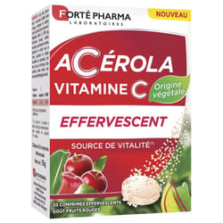 Forté Pharma Acérola Vitamine C 20 Comprimés Effervescents