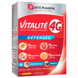 Forté Pharma Vitalité 4G Défenses 20 Ampoules