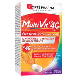 Forté Pharma MultiVit'4G Energie 30 Comprimés Effervescents