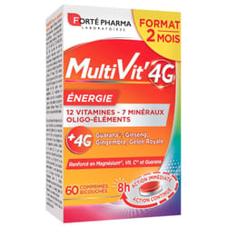 Forté Pharma MultiVit'4G Energie 60 Comprimés Bicouches
