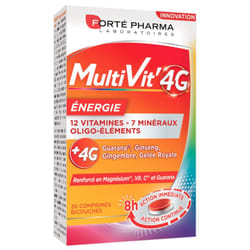 Forté Pharma MultiVit'4G Energie 30 Comprimés Bicouches