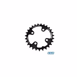 Plateau vtt double diam 64 inter 27dts noir 4 branches alu 7075 strong 10v sram xx+shiman
