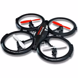 Drone Télécommandé SILVERLIT Demon Drone - Quadricoptère 360° pour Intérieur et Extérieur - Noir