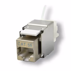 MCL BM-EMB5EB, RJ-45, Blanc, Femelle, Droit, Cat5e, EIA/TIA 568B