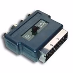MCL CG-750, SCART (21-pin), 3 x RCA, Mâle, Femelle, Noir