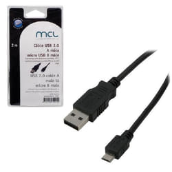 MCL MC922AHBZ-2M câble USB USB 2.0 USB A Micro-USB B Noir
