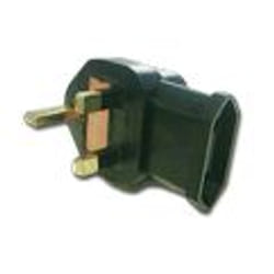 MCL Adaptateur secteur Anglais / Francais - Eng male / Fr femelle adaptateur de puissance & onduleur Noir