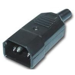 MCL PS-M connecteur de fils IEC C14 Noir
